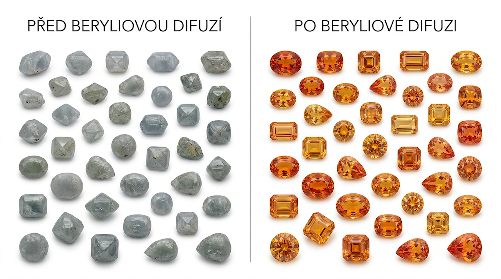 Difuzní ošetření safírů